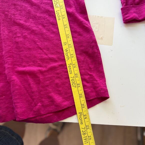 Chico's 100% Linen, Burnout Knit Top, Size Medium - Picture 4 of 8